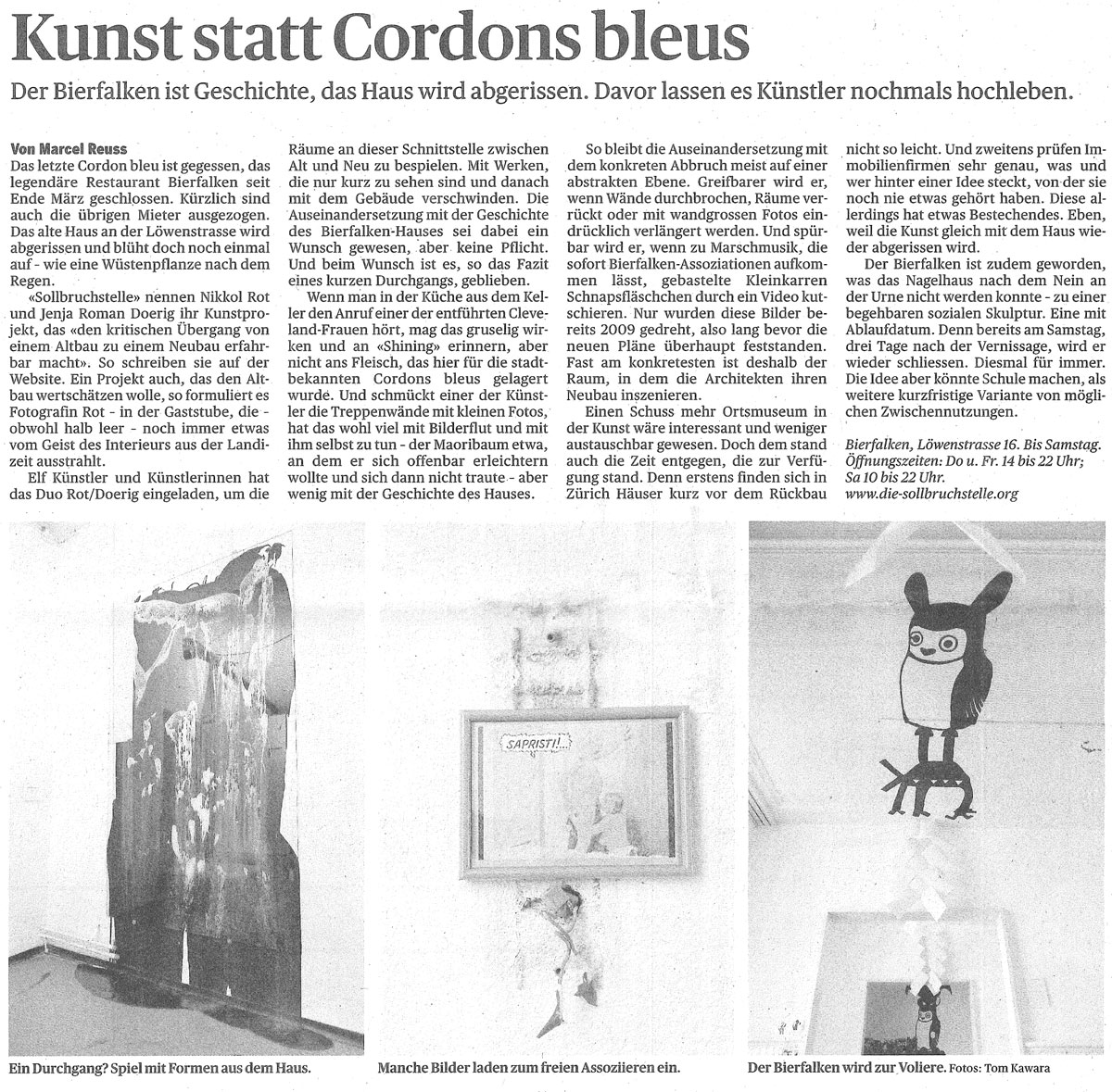 Die Sollbruchstelle im Tages Anzeiger